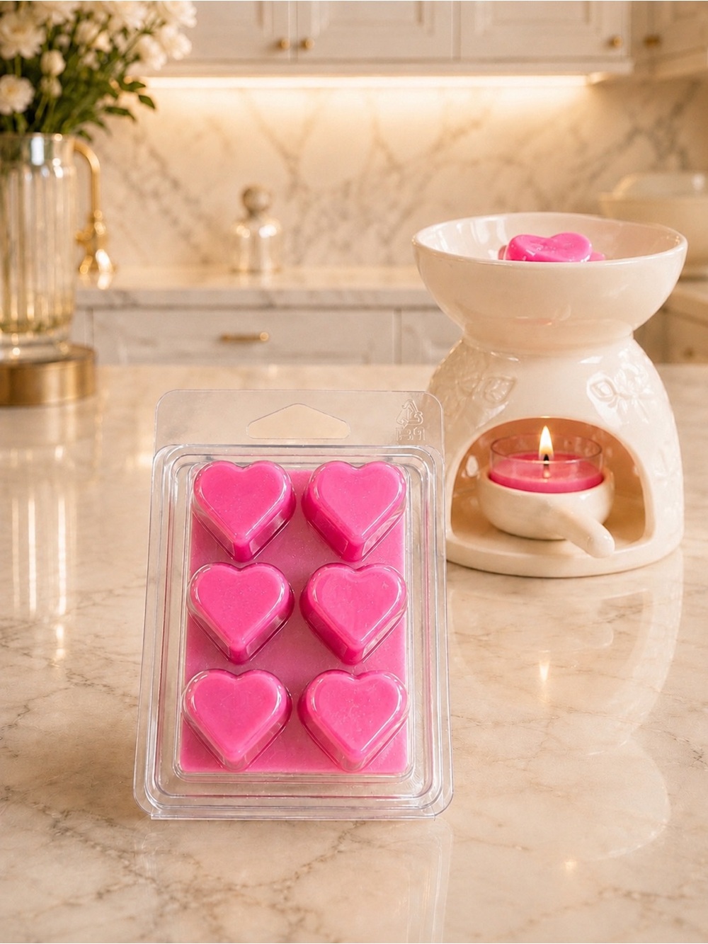 Heart-Shaped Wax Melts - Fruit loops